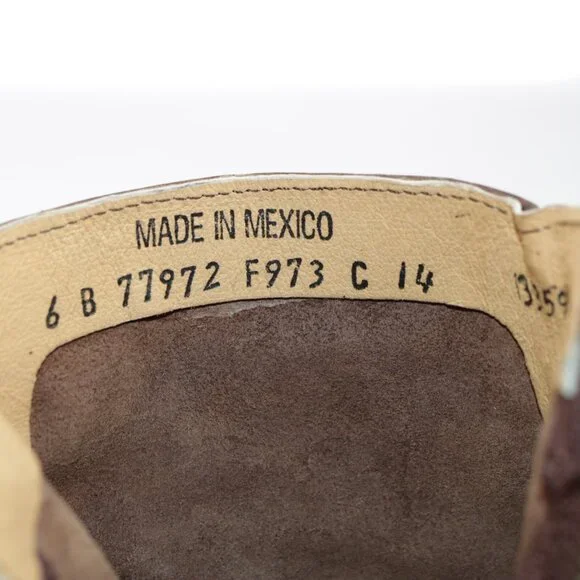 Frye Womens Diana Stitch Boots Size 6 Brown Leather Western Booties Block Heel - Picture 11 of 14